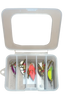 Kinetic Clear Lure Box with 5 Spinners