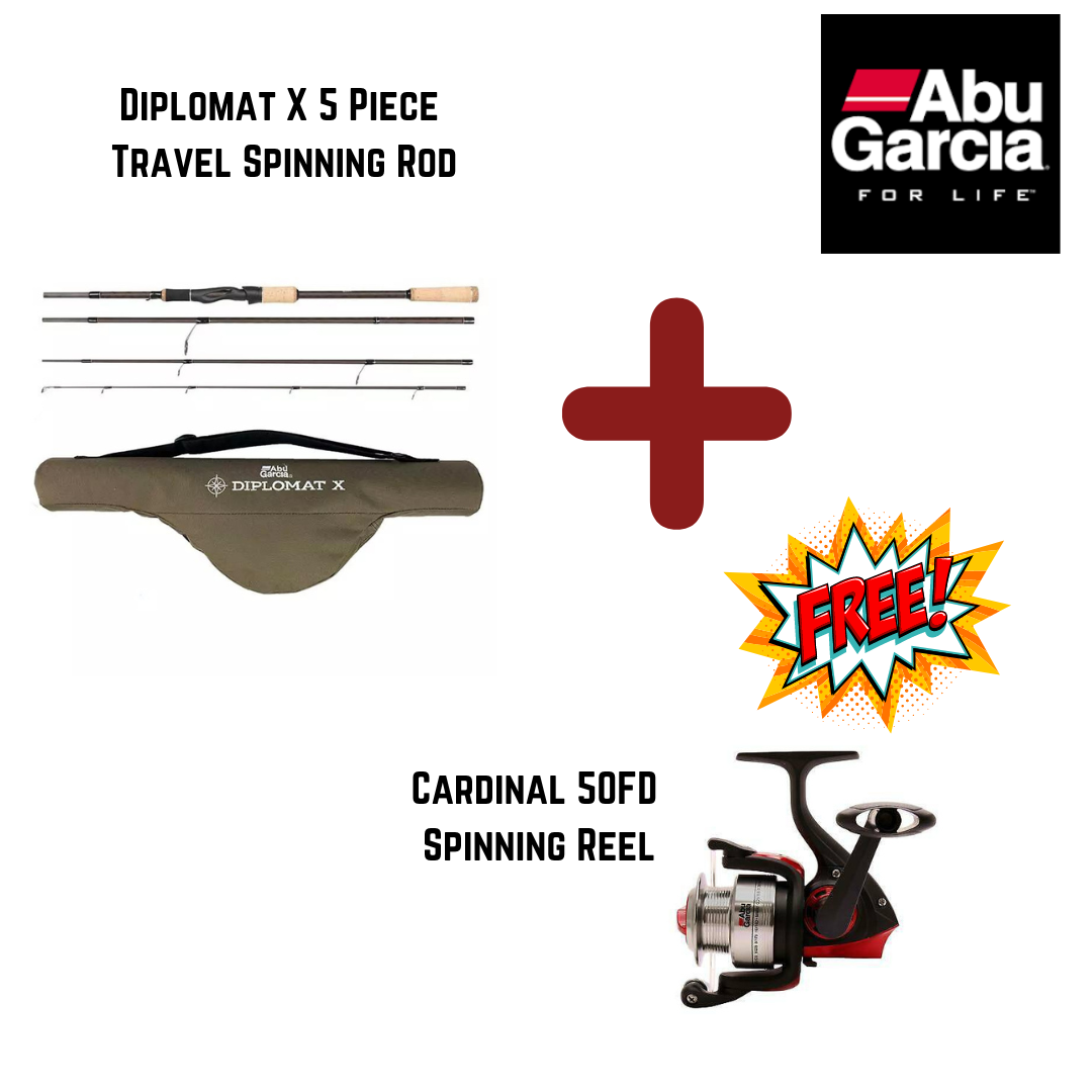 Abu Garcia Diplomat X 5 Piece Travel Spinning Rod | OpenSeason.ie ...