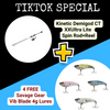 Kinetic Demigod CT Spinning Rod+Reel+Savage Gear Lures *TikTok Special*