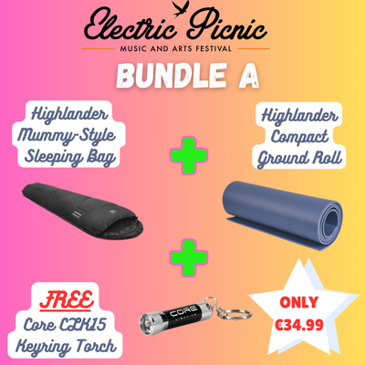 Electric Picnic Sleeping Bag Offer A (Sleeping Bag+Groundroll+Torch)