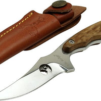 Elk Ridge ER059 Fixed Blade Hunting Knife with Maple Handle - 7"