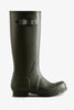 Hunter Men's Original Tall Wellies Olive Green Single Side View