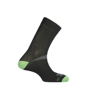 MUND Trekking Relax Mid-Length Sock Black  Green