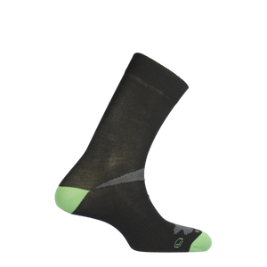 MUND Trekking Relax Mid-Length Sock Black  Green