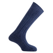 MUND Merino Wool Knee-Length Boot Socks Navy