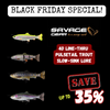 Savage Gear 4D Line Thru Pulsetail Trout Slow Sink Lure Black Friday Special