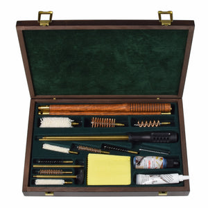 OpenSeason.ie Universal Gun Cleaning Kit in Wooden Case