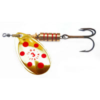 Ilba Tondo Trout/Perch/Pike Spinner | Gold with Red Dots