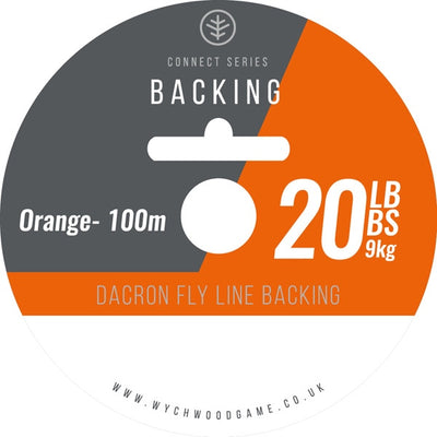 Wychwood Connect Series Dacron Fly Line Backing Orange 100m 20lb 9kg