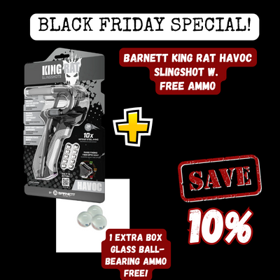 Barnett KING RAT HAVOC Catapult/Slingshot with Ammo *SAVE 10%*