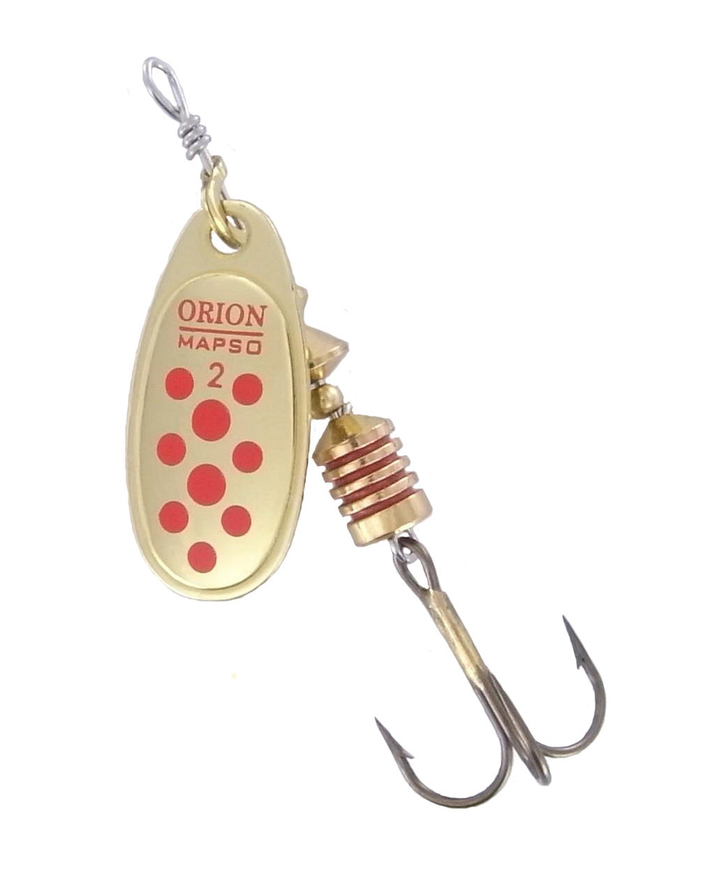 Mapso Orion Spinning Lure - Gold/Red Dots - OpenSeason.ie - Online Tackle & Bait Shop, Ireland