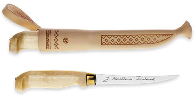 Marttiini Classic Filleting Knife with Leather Sheath