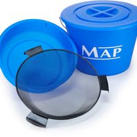 MAP 4 Piece Groundbait Bucket Set - Bucket, Lid & Riddle - OpenSeason.ie