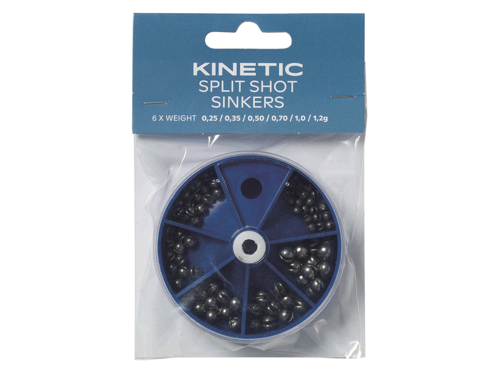 Kinetic Lead Split Shot/Sinker Assortment | OpenSeason.ie Irish Fishing Tackle Shop